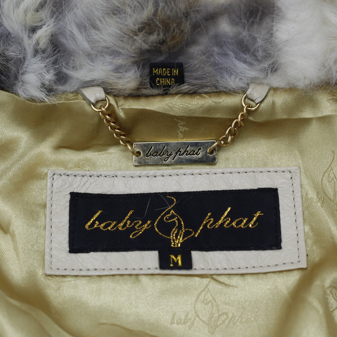 Vintage Baby Phat by Kimora Lee Simmons. Genuine Rabbit Fur Bomber Luxury Streetwear Jacket | Migration_Fur A | Fashion Rerun