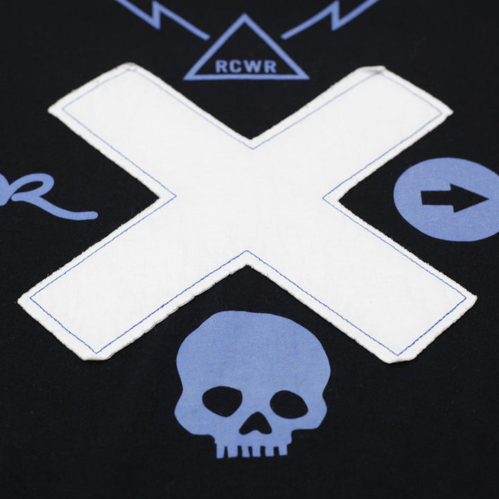 Y2K Mens Rocawear T-Shirt Black Graphic Skull Cotton