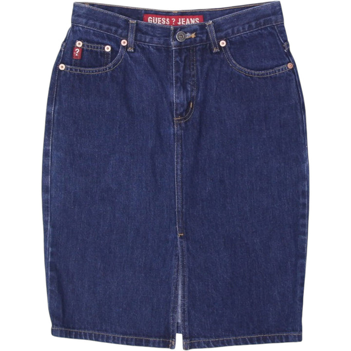 Ladies Guess Jeans Pencil Cut Denim Skirt