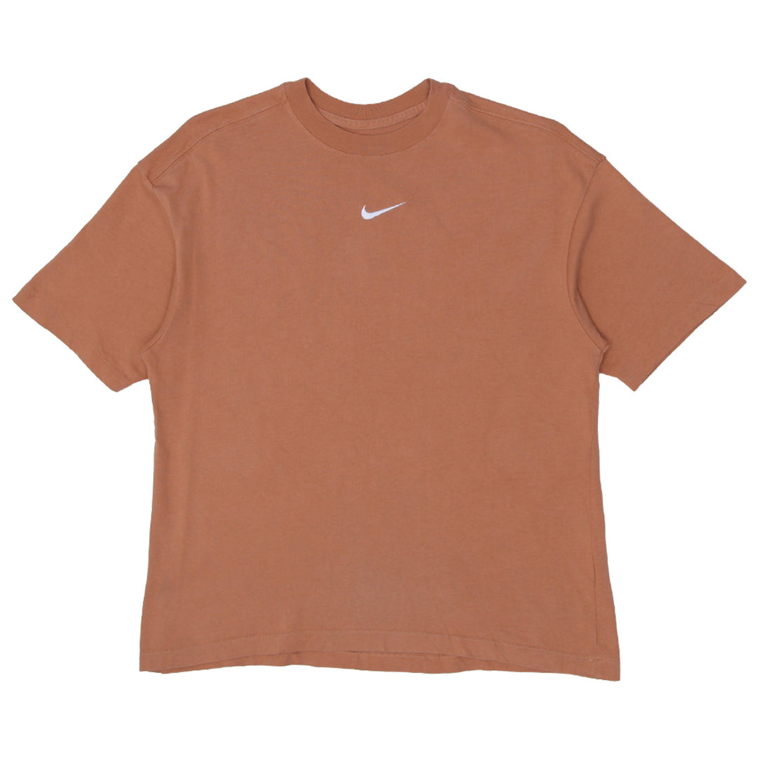 Shop Ladies Nike Center Swoosh Embroidered Oversized Fit T-Shirt