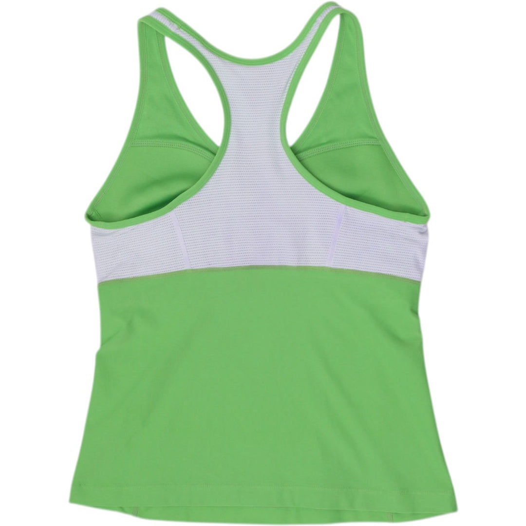 Ladies Nike Fit Dry Built In Bra Mesh Racerback Running Workout Tank Top Size M