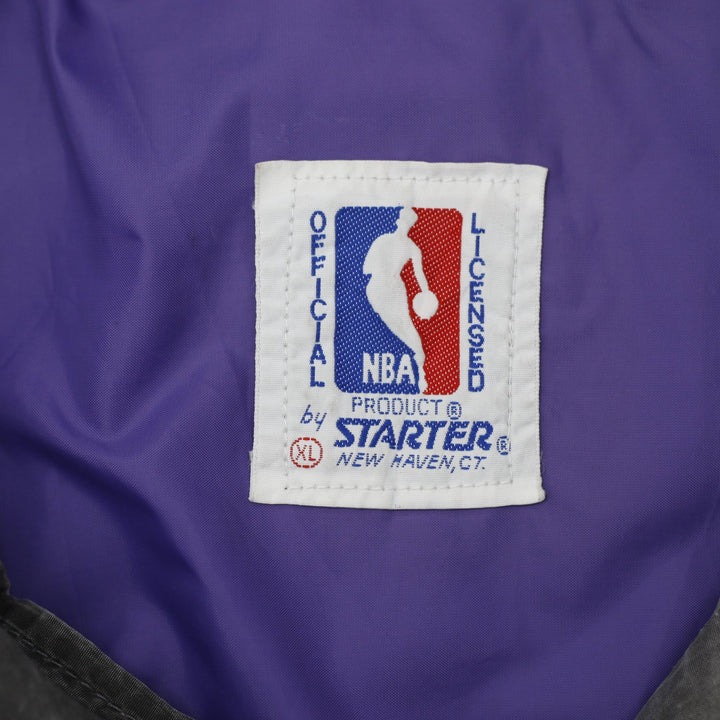 Vintage 90s Starter Los Angeles Lakers Mineral Wash Jacket Size XL | Migration_Jackets MJ DROP - Back View | Fashion Rerun