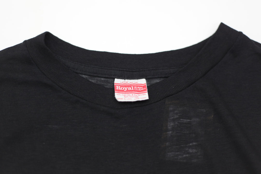 1987 Vintage Metallica Metal Up Your Ass T-Shirt S.Stich Made In USA Black Royal L