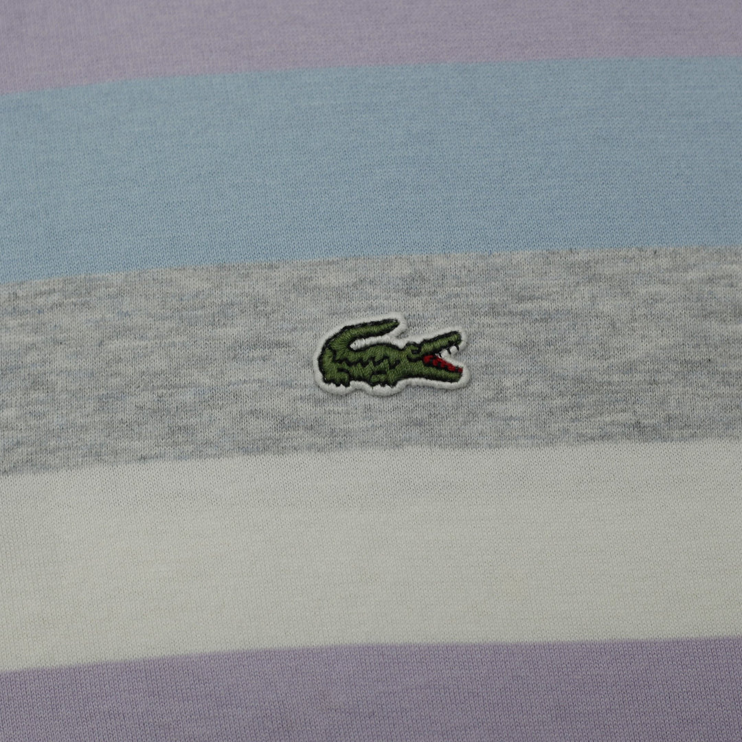 Mens Lacoste Striped Pique Polo Shirt Size 3