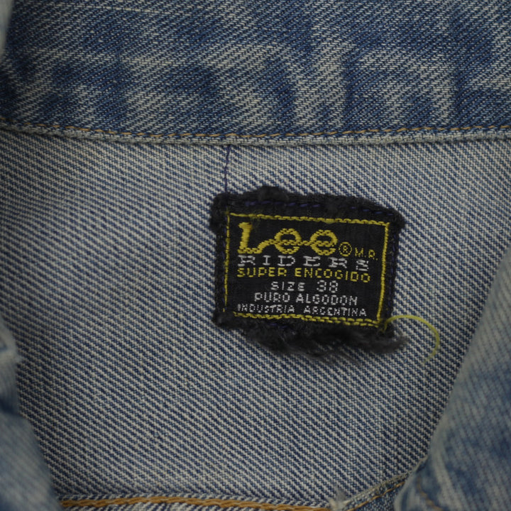 Vintage Lee Riders Unisex Denim Jacket -Size 38 100% Cotton Distressed - Fashion Rerun Vintage Migration_Jacket