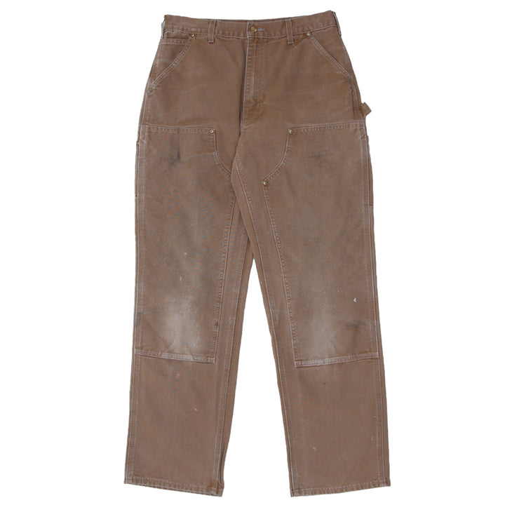 Mens Carhartt B01-BRN Loose Original Fit Double Knee Carpenter Work Pants Made In USA - Fashion Rerun Vintage Migration_Pants