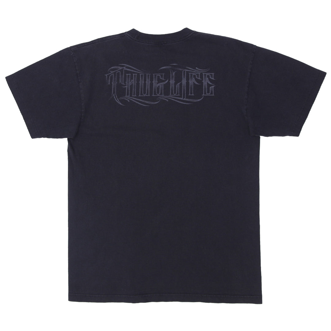 Vintage Tupac Shakur Smoke Cross Thug Life T-Shirt Shaka Wear L - Fashion Rerun Vintage Migration_T-Shirt