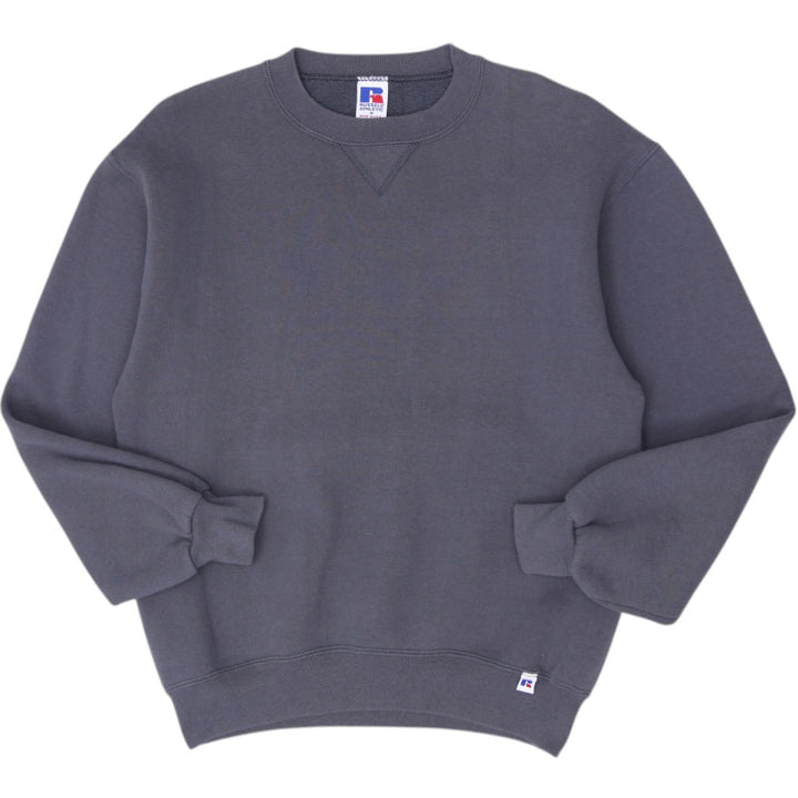 Vintage 90s Russell Athletic Sweatshirt Charcoal Made in USA Size M