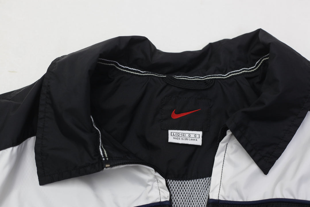 Vintage 90's Black Nike Windbreaker Jacket Ladies