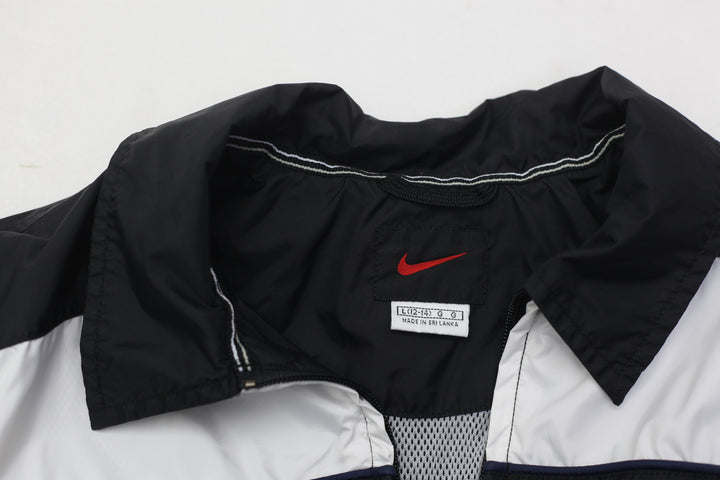 Vintage 90's Black Nike Windbreaker Jacket Ladies