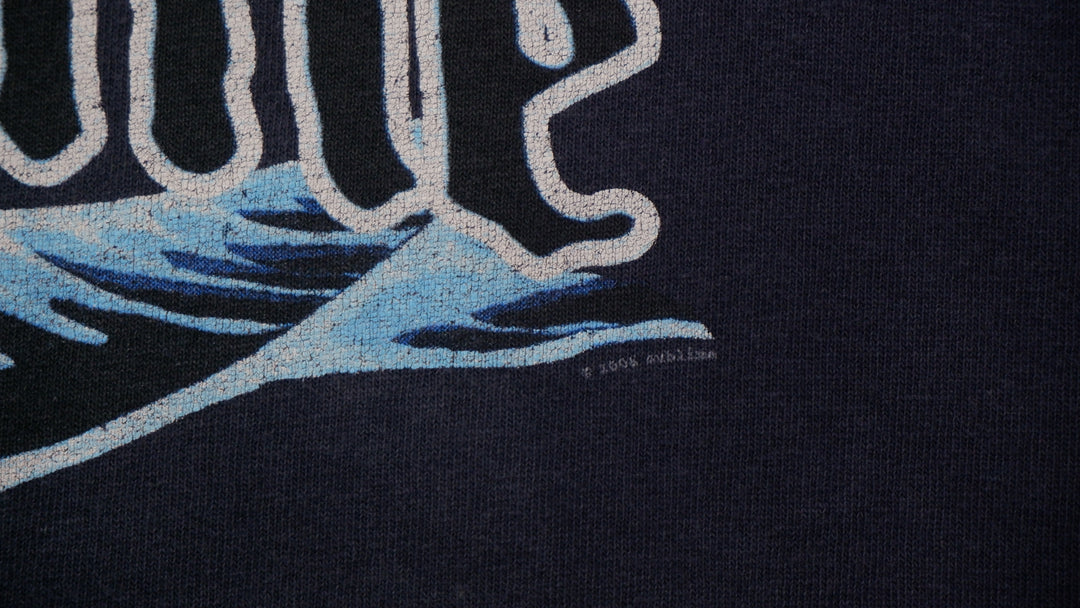 Vintage Sublime Waves And Sun Navy Blue Shirt 2006