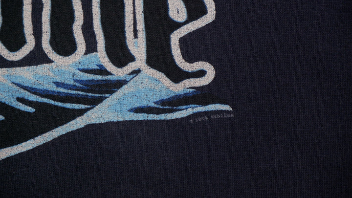 Vintage Sublime Waves And Sun Navy Blue Shirt 2006