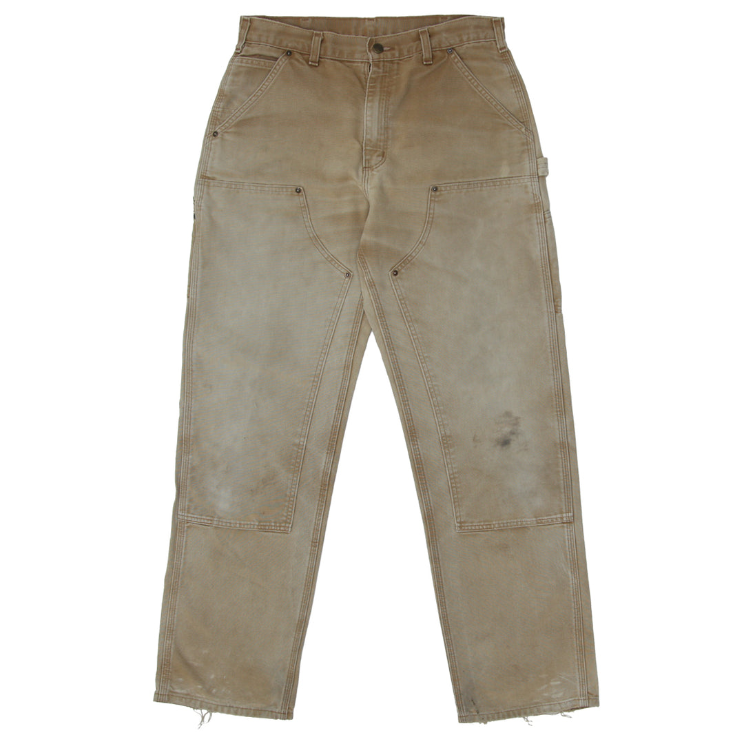 Shop Mens Carhartt B136 BRN Original Dungaree Fit Double Knee