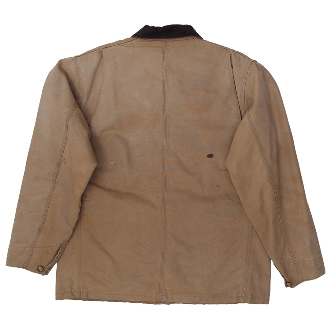 Vintage Carhartt Barn Chore Jacket Coat Quilted Red Lining USA Men's