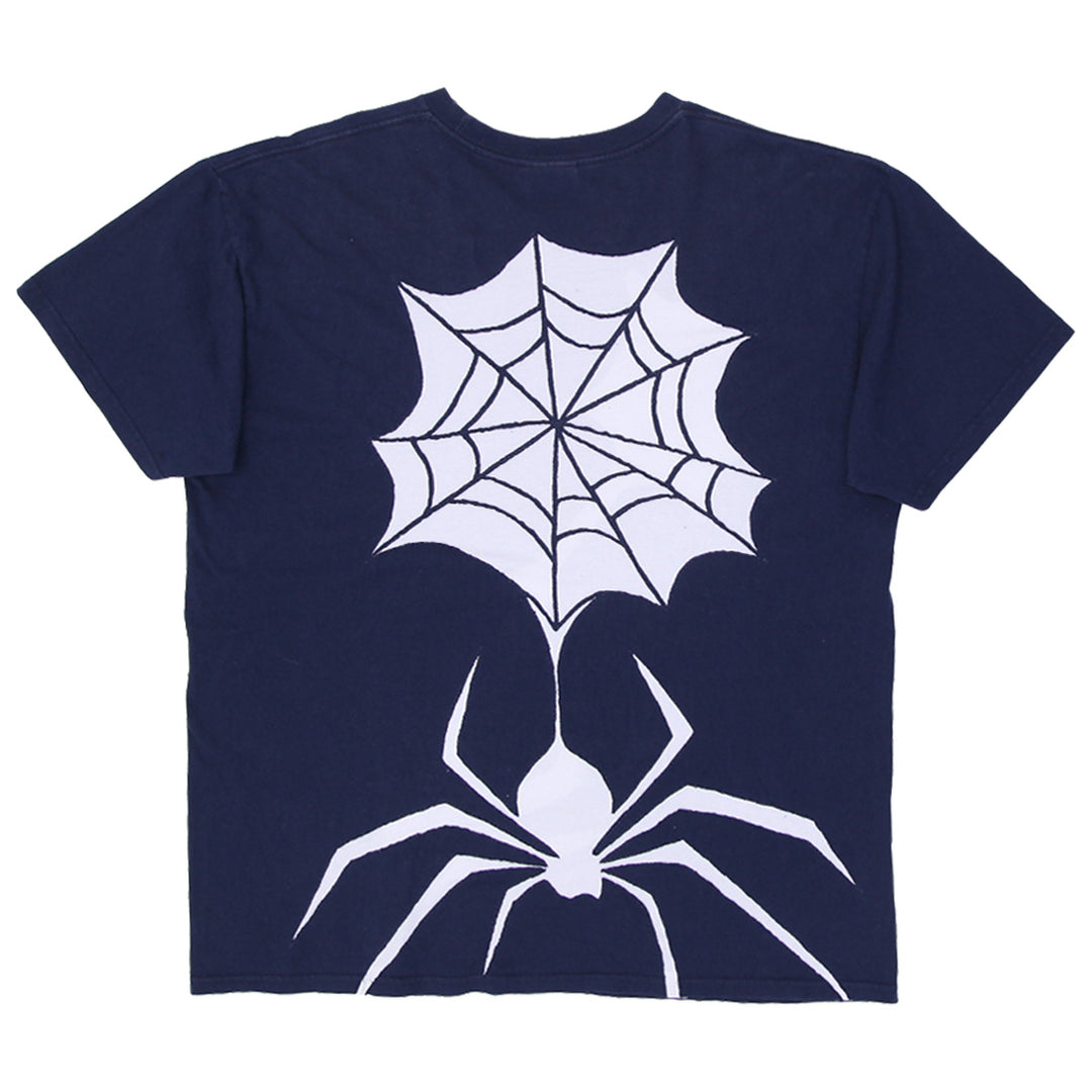 Rework Nike Spider Web Patch Navy Mens T-Shirt PR257