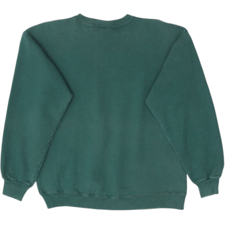 Vintage Hanes Sweatshirt Green Olympic Graphic 1996 Embroidered Size M | Migration_Sweatshirt - Side View | Fashion Rerun