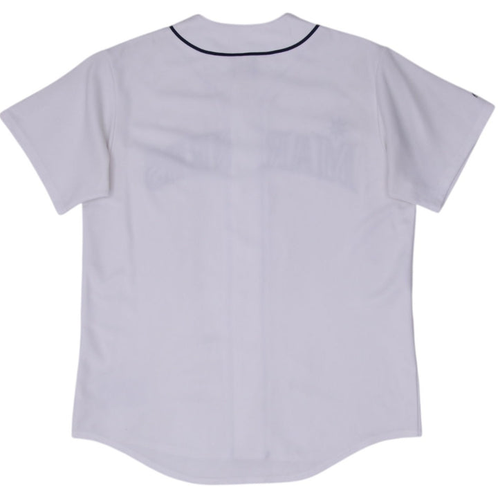 Vintage Mens Majestic Seattle Mariners Jersey White MLB Baseball Size XL | Migration_Jerseys - Side View | Fashion Rerun