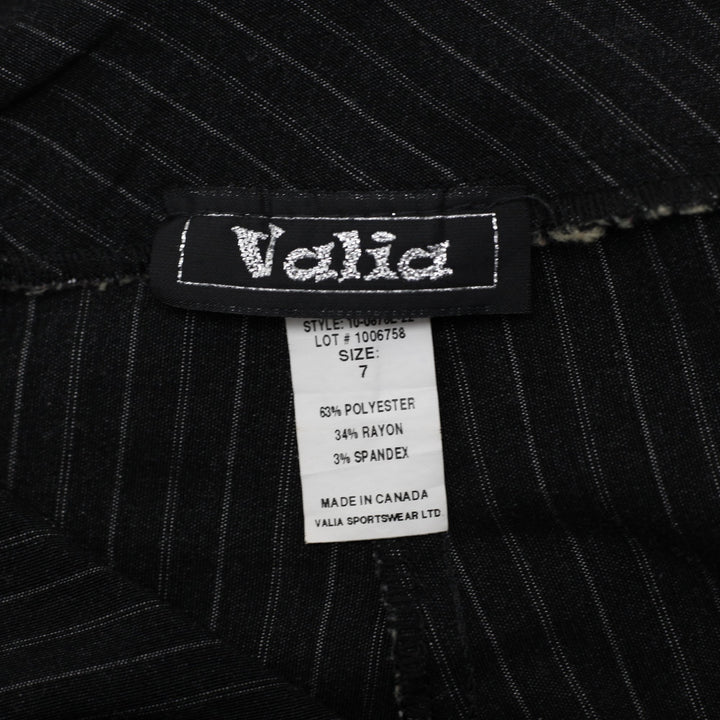 Y2K Ladies Valia Siren Pinstripe Cuffed Bootcut Pants Size 7