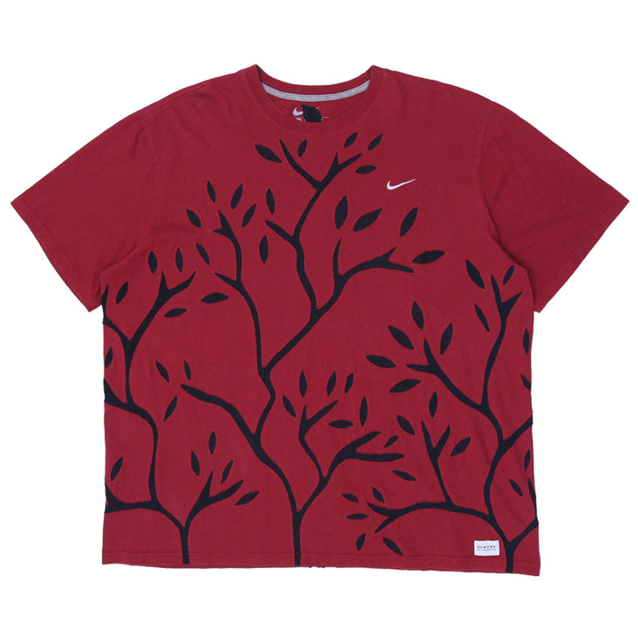 Nike Rework Branch Motif Embroidery Patch Work Mens T-Shirt PR264