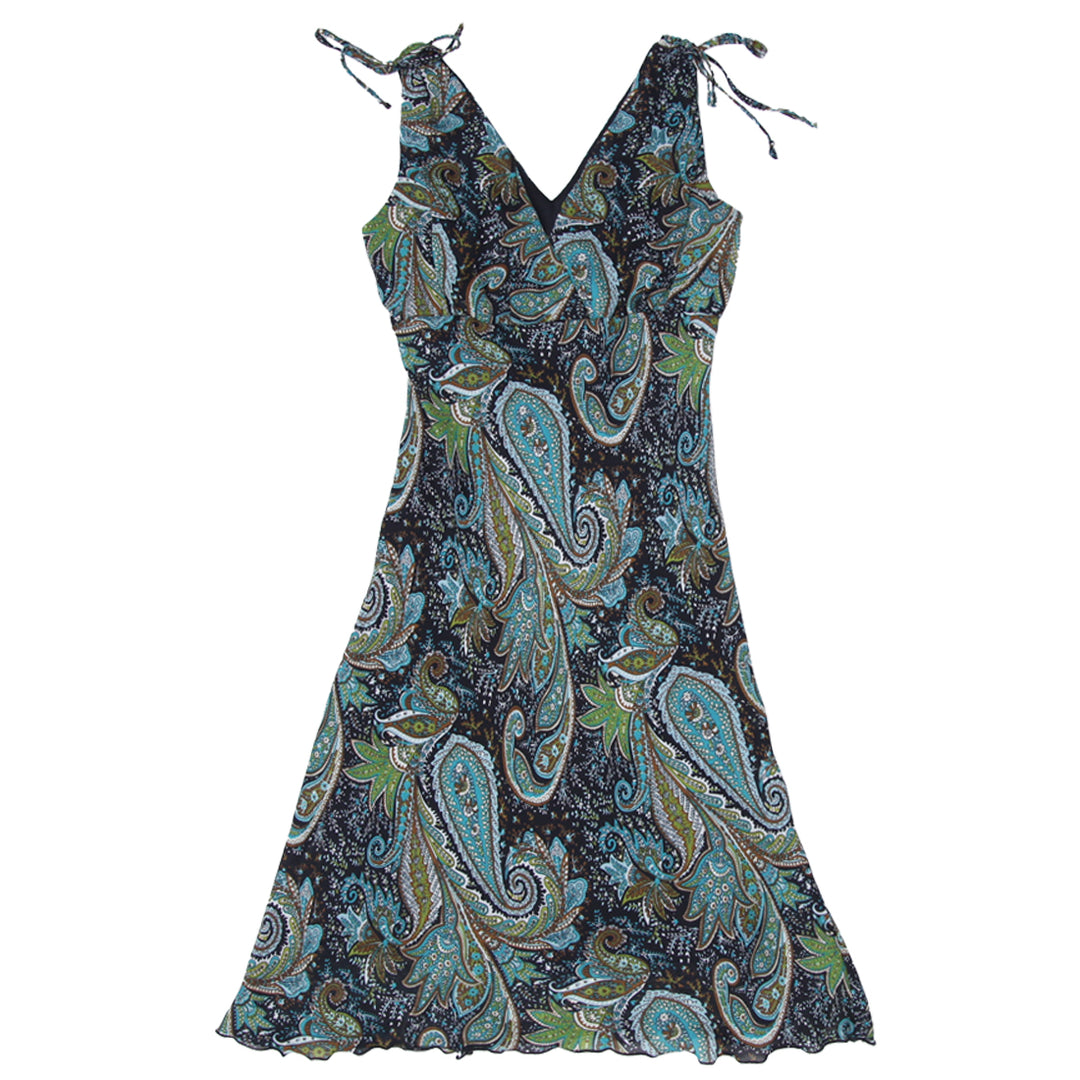 Shop Y2K Sleeveless Paisley Print Midi Dress Shop Y2K Sleeveless Paisley Print Midi Dress