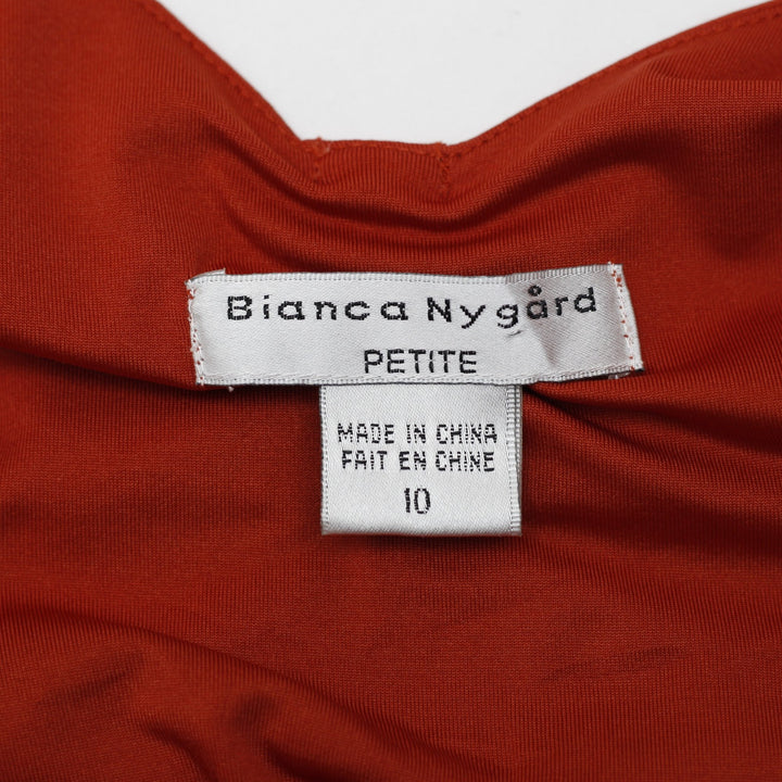 Y2K Ladies Bianca Nygård Petite Ruched Cami Top Size 10