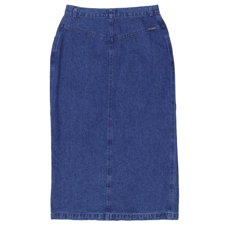 Y2K Ladies Blue Willi's Front Slit Denim Skirt