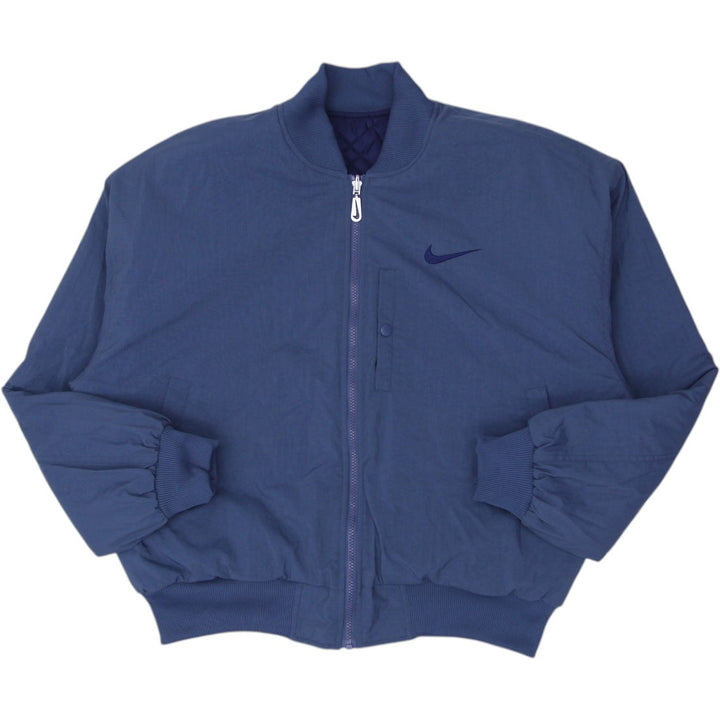 Vintage Nike Puffer Navy Quilted Full Zip Reversible Swoosh Jacket Size M | Migration_Jackets - View 7 | Fashion Rerun