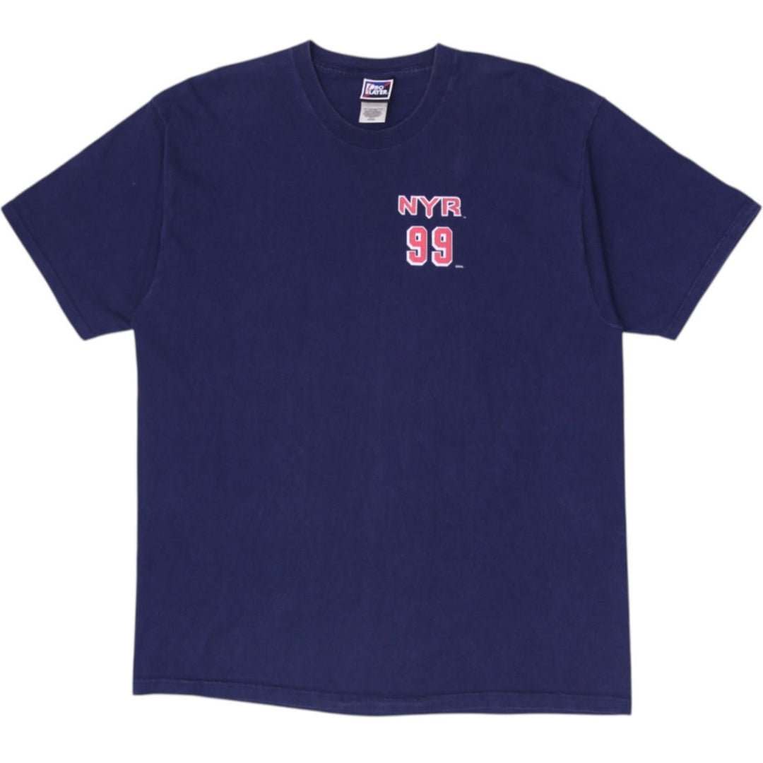 Vintage Pro Player Wayne Gretzky #99 NY Rangers The Great One T-Shirt Size XL