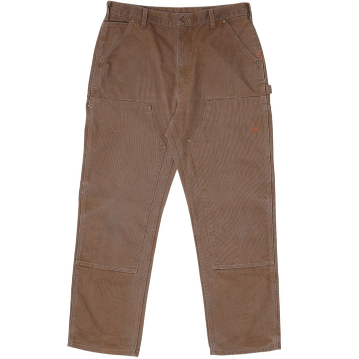 Mens Carhartt B01 BRN Dungaree Fit Workwear Double Knee Pants Size 36/32 | Migration_Pants WW Collection | Fashion Rerun