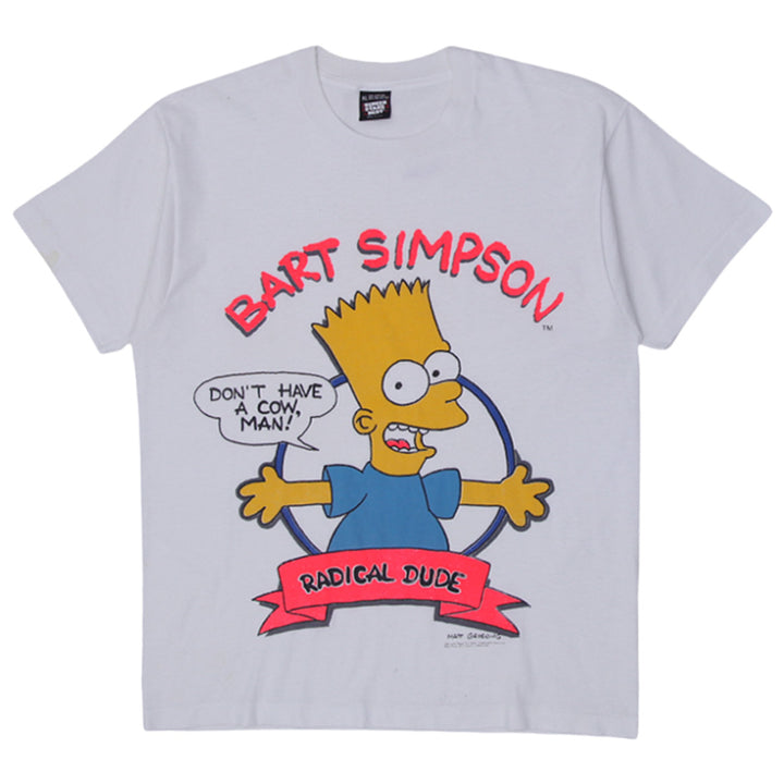 Vintage Bart Simpson T-Shirt Dont Have A Cow Man Cartoon Single Stitch - Fashion Rerun Vintage Migration_T-Shirt