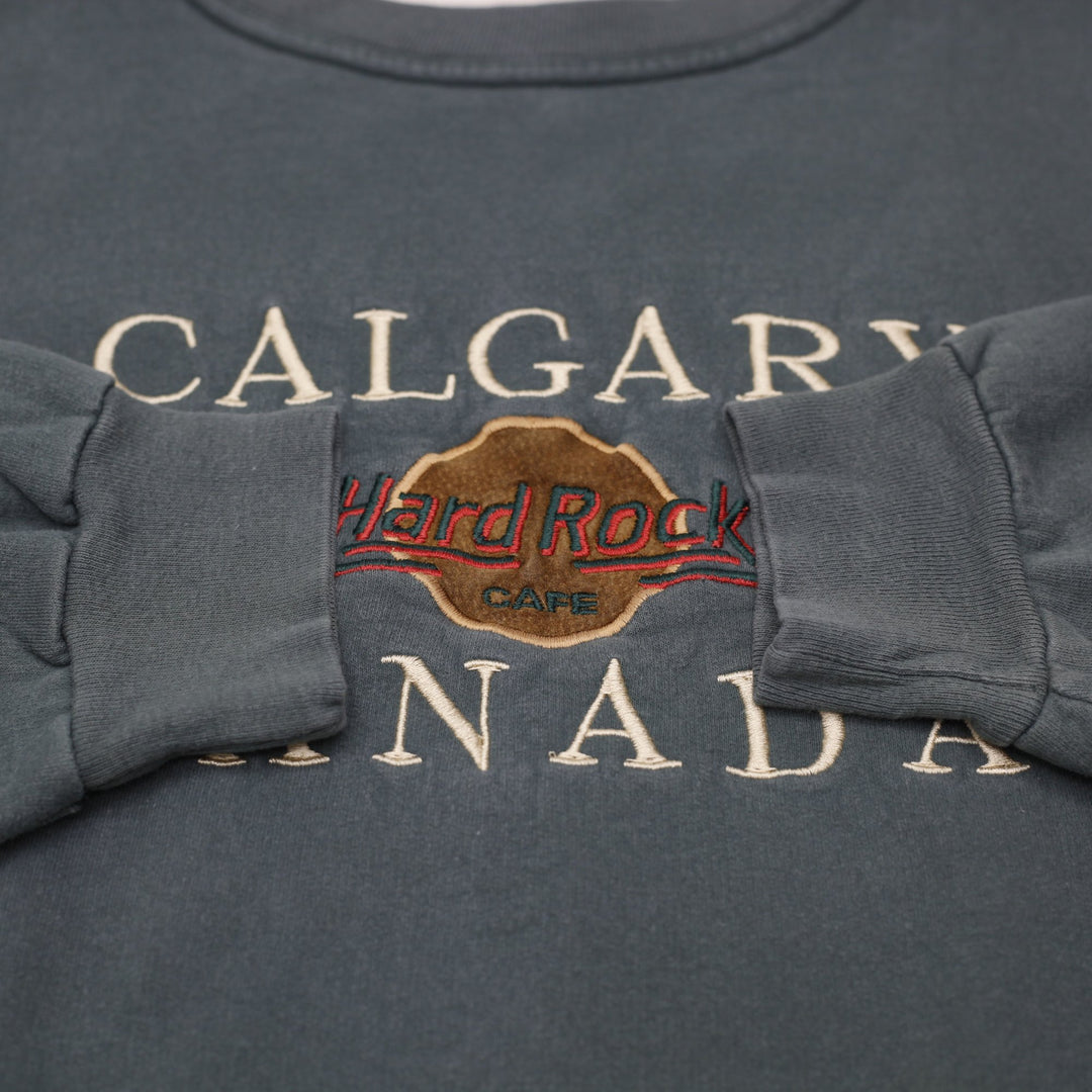 Vintage Mens Hard Rock Cafe Calgary Sweatshirt Size XL