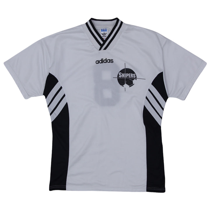 Vintage Adidas Snipers 8 Black & White Jersey Size L - Fashion Rerun Vintage Migration_Jersey