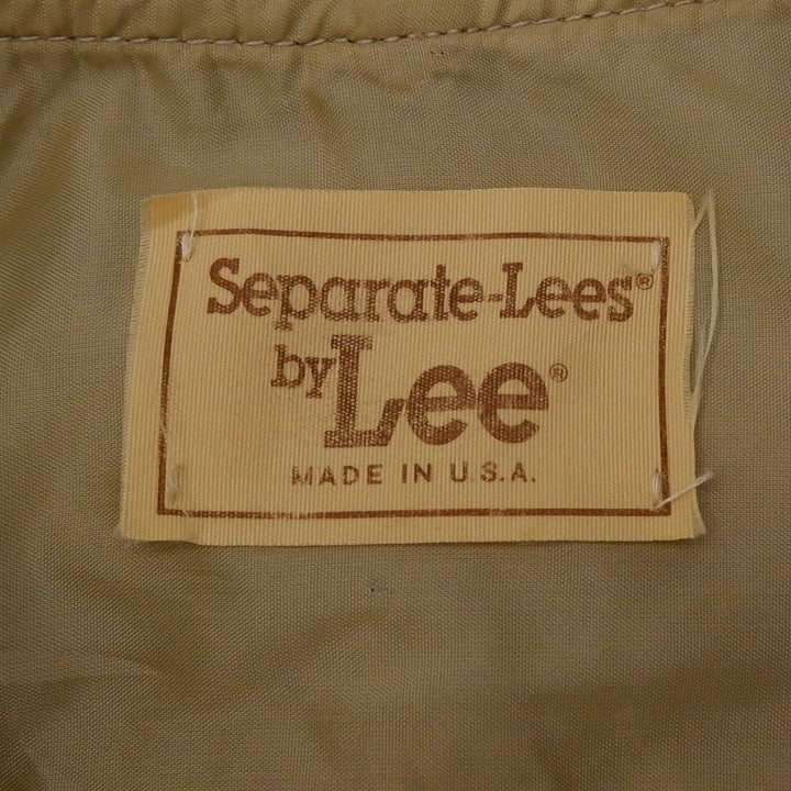 Vintage Mens 80s Lee Brown Denim Button Up Vest Made In USA