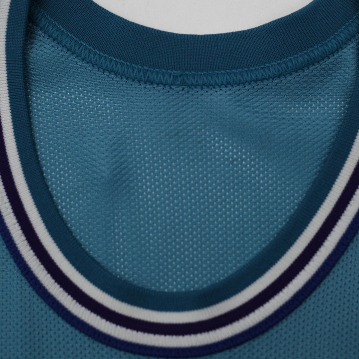 Vintage 90s Champion Charlotte Hornets Mourning #33 NBA Teal Basketball Jersey | Migration_Jerseys - Back Vie | Fashion Rerun