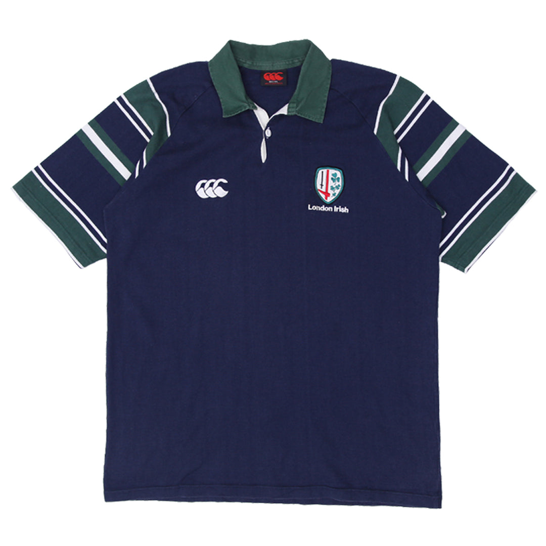 Vintage Canterbury London Irish Rugby Shirt XXL Made In South Africa - Fashion Rerun Vintage Migration_T-Shirt
