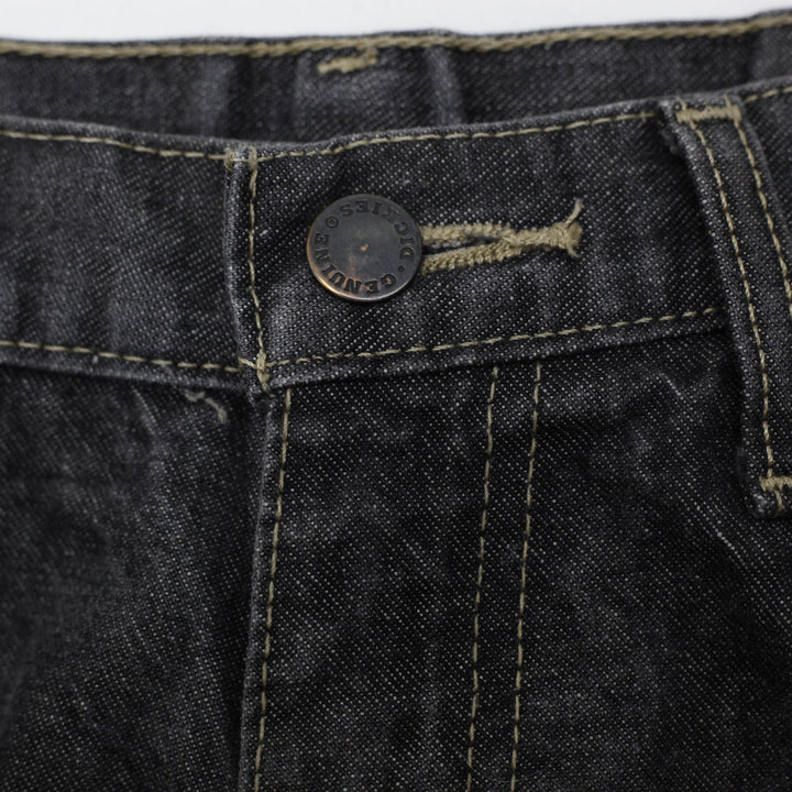 Y2K Mens Dickies Loose Fit Black Denim Jorts