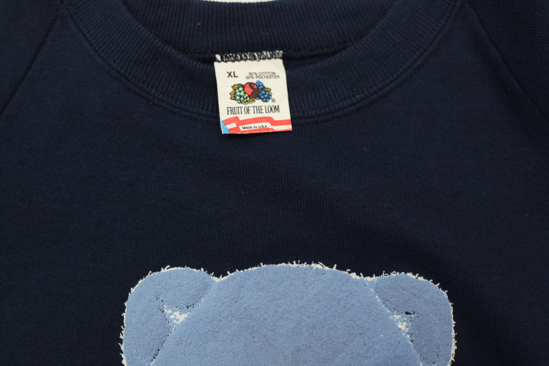 Vintage Pepsi Bear Mirror Print Crewneck Sweatshirt Made in USA | Migration_Sweaters UAENAT40 - Back View | Fashion Rerun