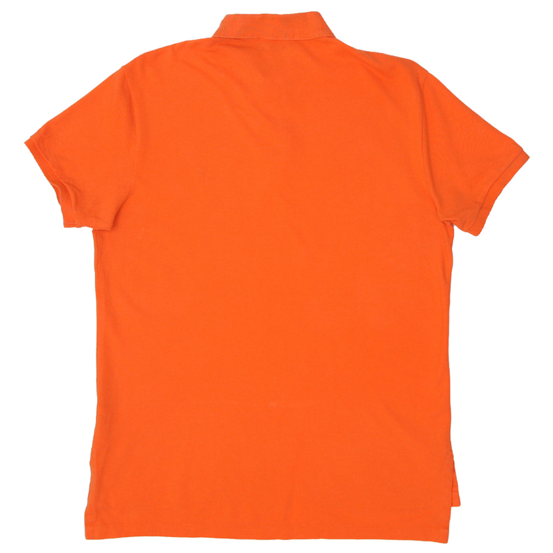 Mens Polo Ralph Lauren Custom Fit Polo T-Shirt Orange - Fashion Rerun Vintage Migration_T-Shirt