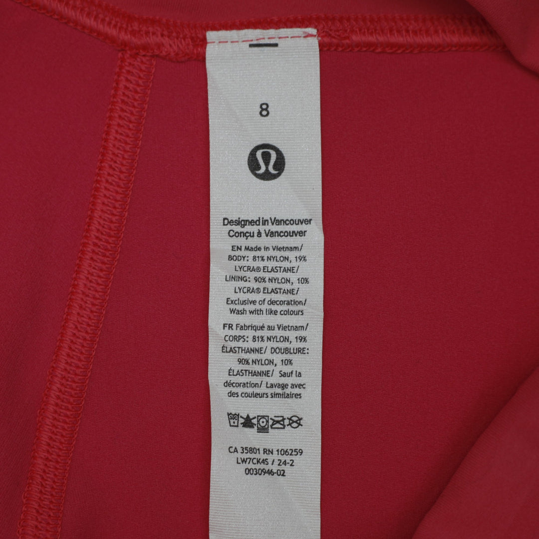 Ladies Lululemon High-Rise Short 6 Yoga Shorts Size 8