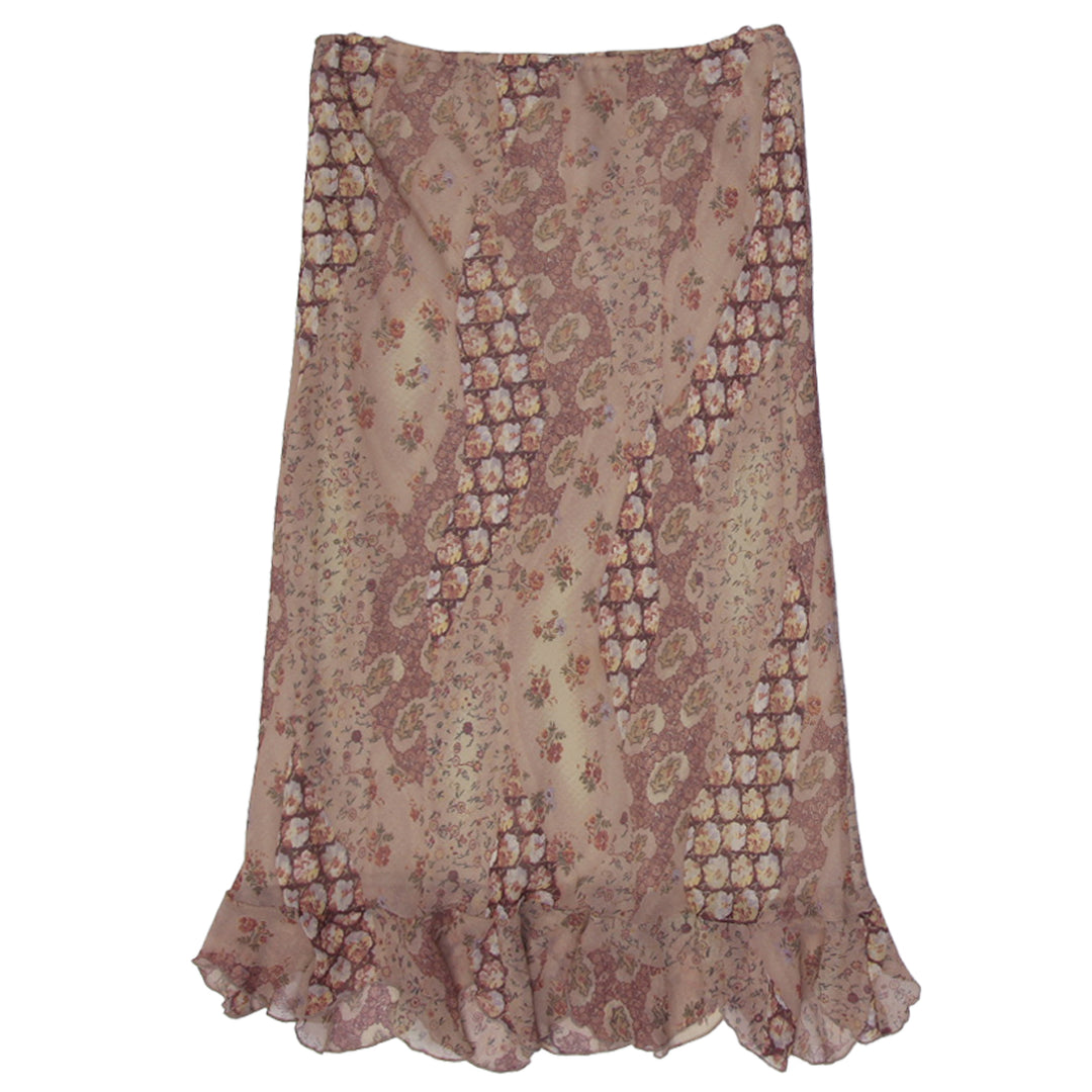 Y2K Ladies Canda Printed Maxi Skirt