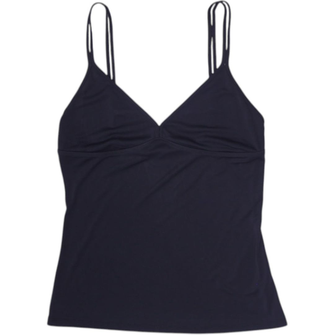 Y2K Ladies Jacob Tank Top Black Spaghetti Strap Casual Size L