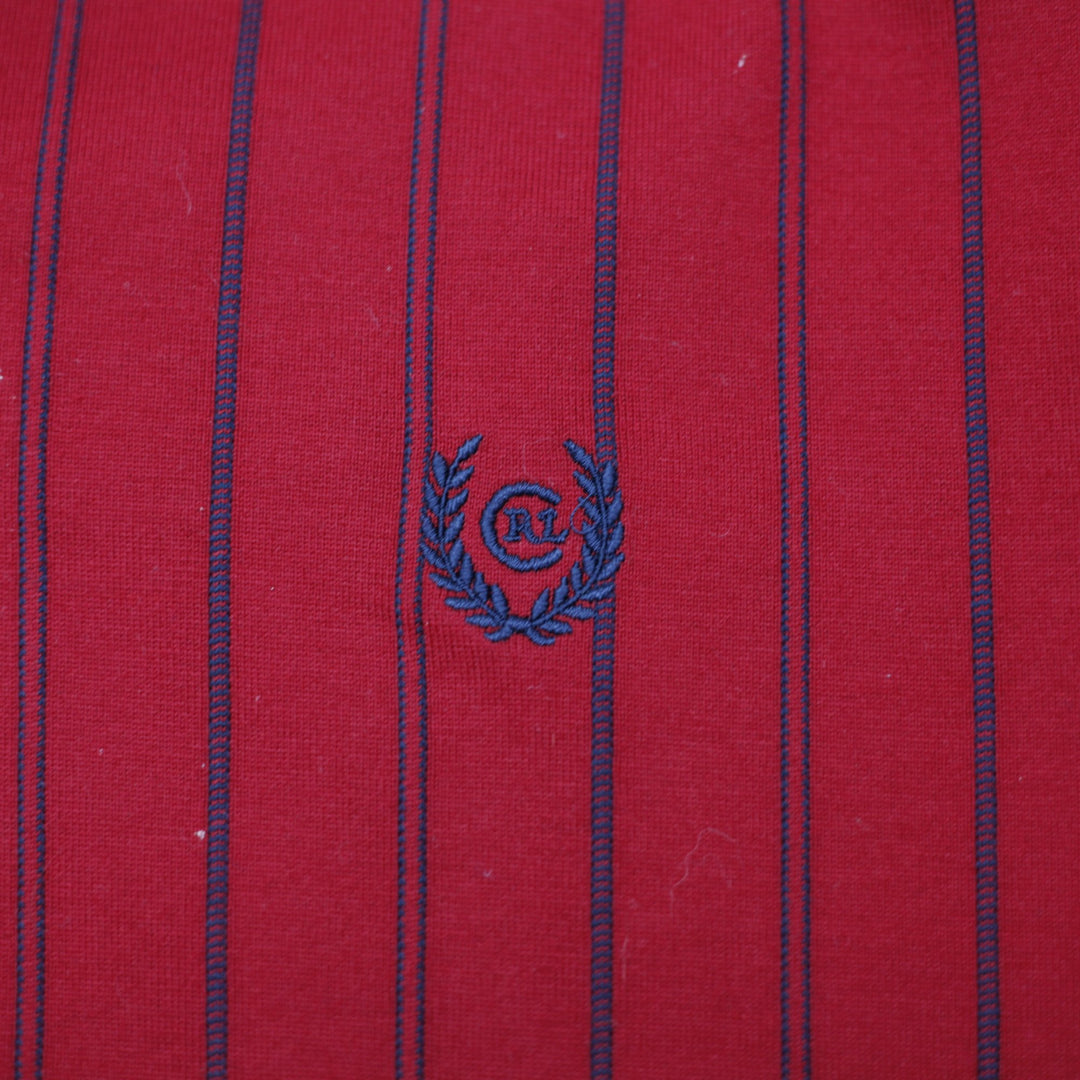 Mens Chaps Ralph Lauren Red Stripe Cotton Short Sleeve Size 2XL