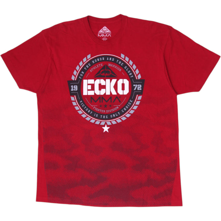 Y2K Mens Ecko Unltd MMA Fighter Division T-Shirt Red Rhino Graphic Size 2XL