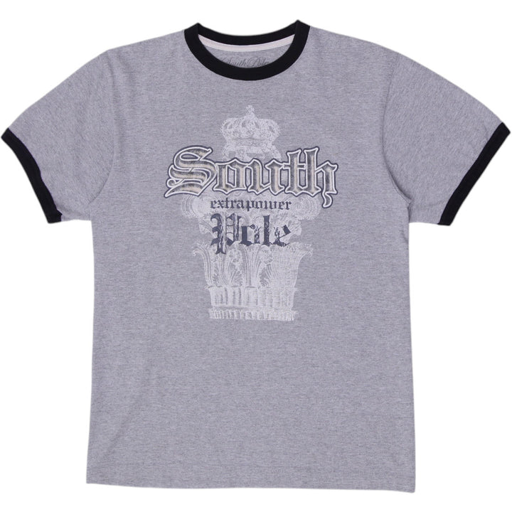 Y2K Mens South Signature Series Gothic Graphic Ringer T-Shirt Size M