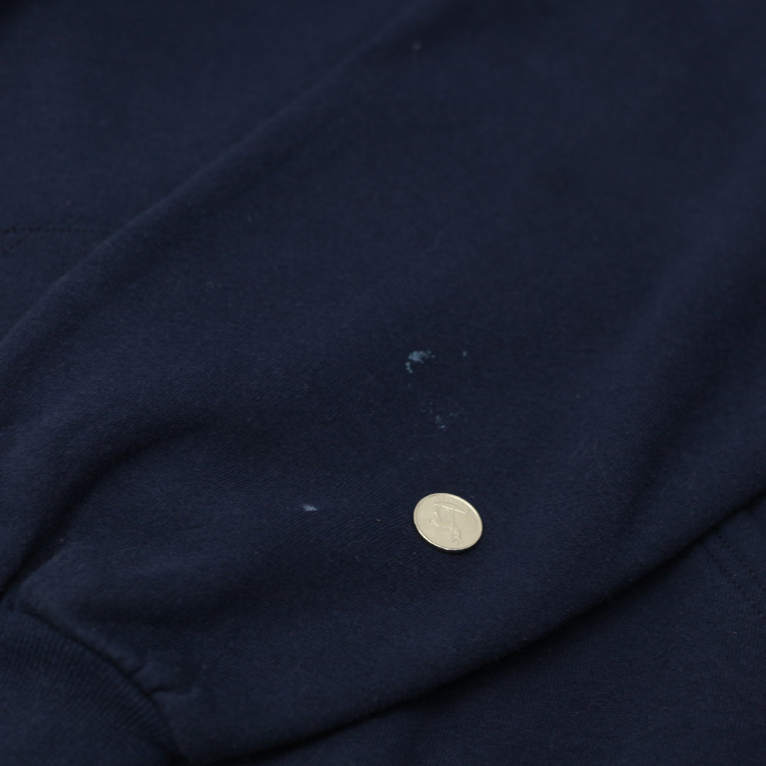 Vintage Russell Athletic Pullover Hoodie Size Large Made In USA Navy - Fashion Rerun Vintage Migration_Sweaters