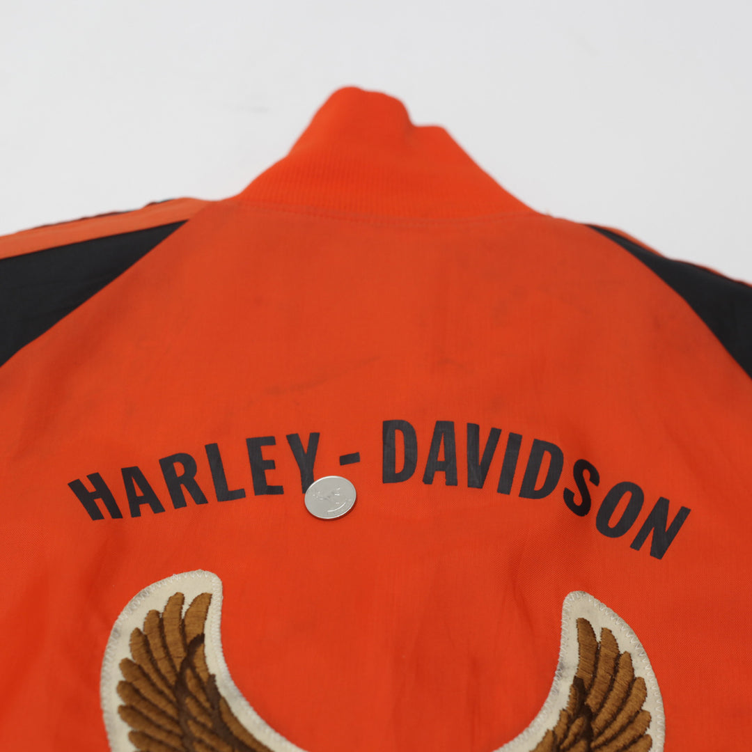 Vintage Holloway Harley Davidson Bomber Jacket Made in USA XL - Fashion Rerun Vintage Migration_Jacket