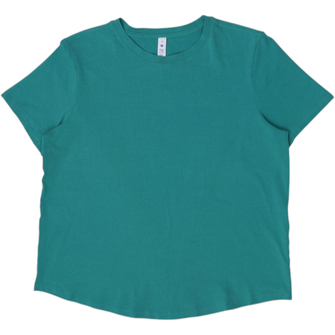 Ladies Lululemon Love Crew Short Sleeve Pima Cotton T-Shirt Size 10