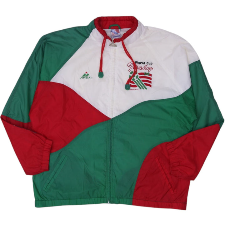 Vintage 1994 World Cup Apex One Italy Windbreaker Nylon Jacket Large | Migration_Jackets | Fashion Rerun