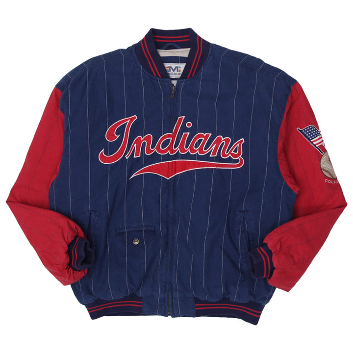 Cleveland Indians Mirage Cooperstown Collection 1948 Chief Wahoo Logo Jacket Vintage