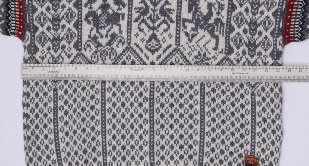 Vintage 1994 Dale of Norway Lillehammer Gray Wool Sweater